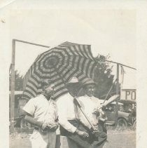 Bob Garcia, Arthur Epperly, and Jack Harrington at the bassfield