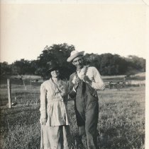 Ed Epperly and his girl- the school teacher at Rinconada 1921
