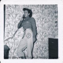 Beckie Epperly on the telephone