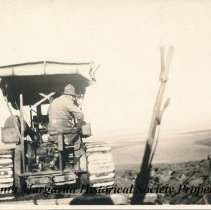 Bill Epperly on a tractor