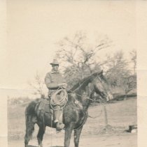 Arthur Epperly on a horse