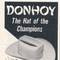 Donhoy Hat Company magazine advertisements
