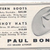Donhoy Hat Company magazine advertisements