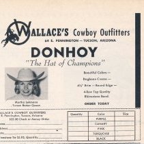 Martha Lehmann, Rodeo Queen in Donhoy hat