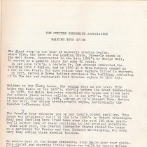 "A Walking Tour of Historic Creston".