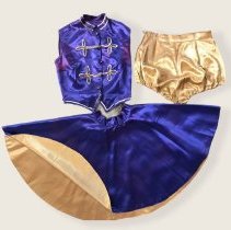 Three piece majorette costume