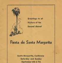 Fiesta de Santa Margarita Program 1941
