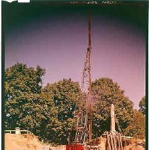 Driving Piles for Garden Crypt