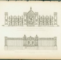 Pattern of Fence & Gate, Mount Auburn Cemetery.