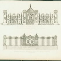 Pattern of Fence & Gate, Mount Auburn Cemetery.