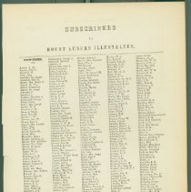 Subscribers to "Mount Auburn Illustrated."