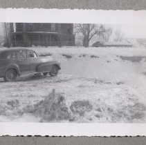 Winter view with car, 1948