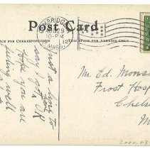 Entrance to Mount Auburn Cemetery - verso