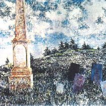 Capt. Lane Cemetery, Pastel by Trudy Paddock