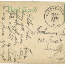 Mt. Auburn Cemetery, Colchester, Ill. - verso