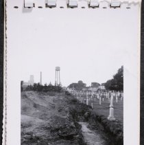 Construction trench, July 1951
