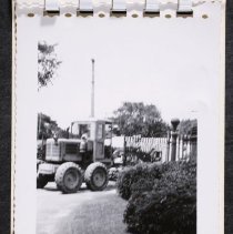 Tractor Grader at Cemetery Entrance, July 1951