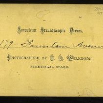 Fountain Avenue - verso