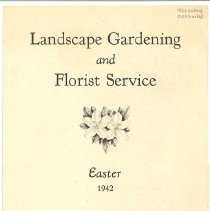 Landscape Gardening and Florist Service, Easter, 1942