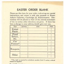 Easter Flowers 1955  Insert 1