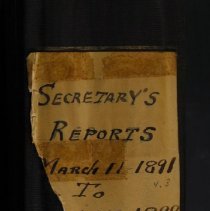 Secretary's Reports 1891-1899