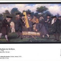 Lowering the Body into the Grave.