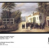 The Entrance to the Jewish Cemetery in Prague-Olsany.