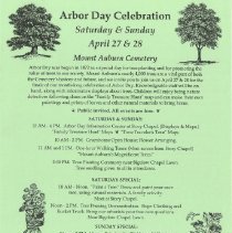 Arbor Day Celebration 1996 Mount Auburn Cemetery