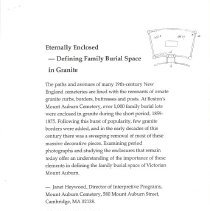 Eternally Enclosed Defining Family Burial Space in Granite