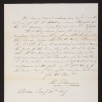 Trustee Committee Report by Martin Brimmer re Railroad Station - p1