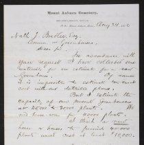 Letter, Bradlee to Folsom, 1870 - p1