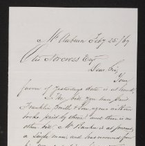 Letter from Winsor to Norcross - p1