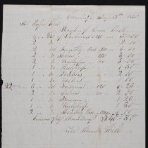 Hill Invoice, 1855 - p1