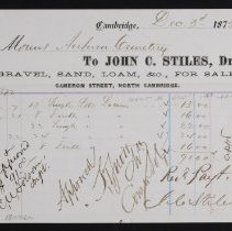 John Stiles Invoice, 1872 - p1
