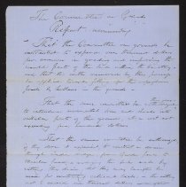 Committee on Grounds - Improvements, 1858 - p1
