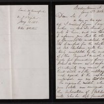 Letter from Louisa Crawford to Bigelow, 1858 - p1