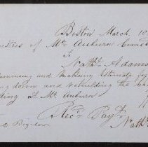 Bigelow Chapel Invoice: Adams - p1