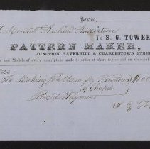 Bigelow Chapel Invoice: S. G. Tower- p1
