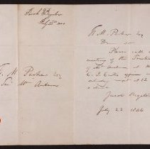 Bigelow to Parker, 1846.