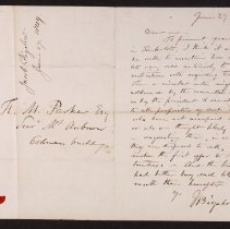 Bigelow to Parker, 1849.