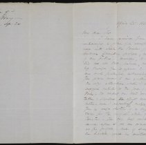 Letter from W.W. Story to Curtis - p1