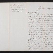 Letter to Bigelow from Shaw - p1