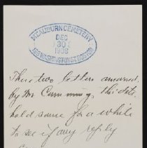 Treasurer's memorandum, 1908.