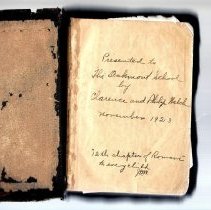 Bible donated to Oakmont School