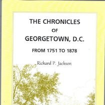 Book The Chronicles of Gerogetown D.C. from 1751-1858