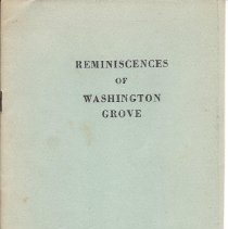 Reminiscences of Washington Grove