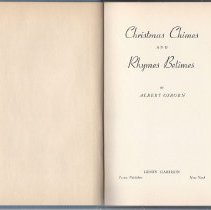 Christmas Chimes and Rhymes Betimes