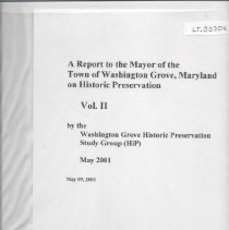 A Report to the Mayor of Washington Grove