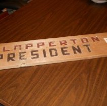 Clapperton for President Sign View 2