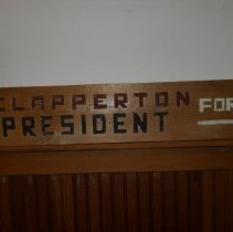 Clapperton for President Sign View 1
